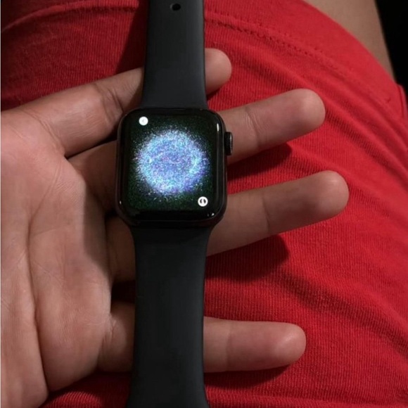 black apple watch